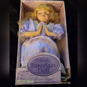 Collectable Porcelain Doll: Prayer Angel